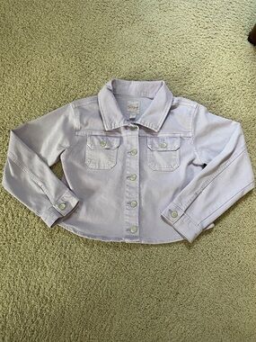 Cat & Jack Pastel Lilac Denim Jacket